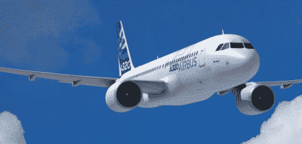 Airbus A320 en vol