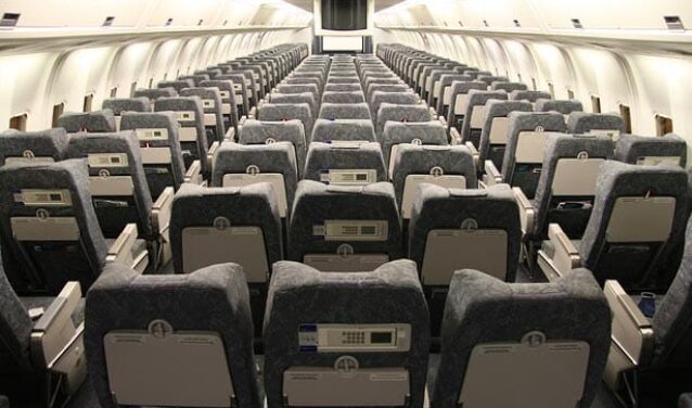 location jet privé - Cabine vide de BOEING 767-300