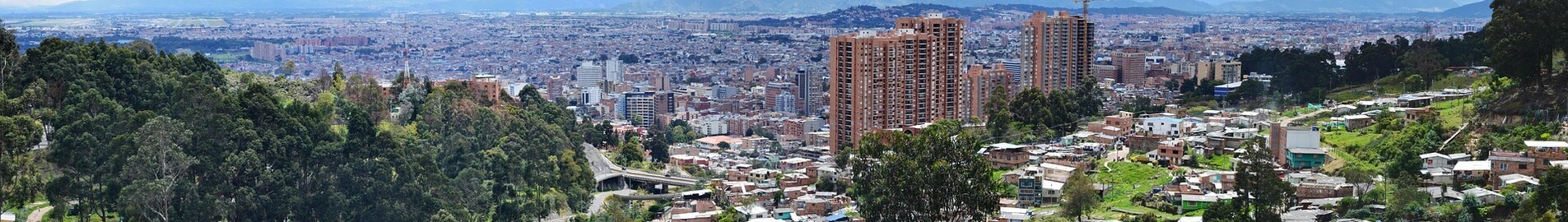 Bogota emplacement de jet privé : vue panoramique.