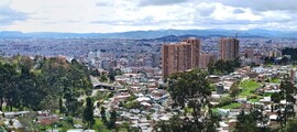 Bogota emplacement de jet privé : vue panoramique.