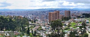 Bogota emplacement de jet privé : vue panoramique.