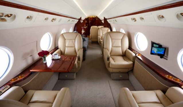 Jet privé Gulfstream G450 intérieur