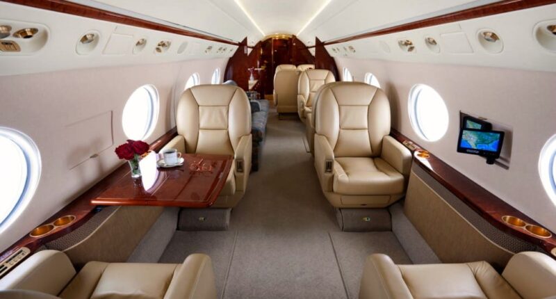 Jet privé Gulfstream G450 intérieur