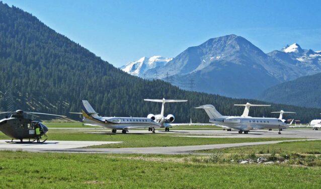 Location jet privé et hélicoptère - Paris - St. Moritz Samedan