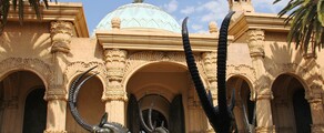 Page : Visitez Johannesbourg  
Texte alternatif: Visitez Johannesburg bâtiment orné avec sculptures d'antilope