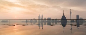 location de jet privé, Coucher de soleil à Kuala Lumpur
