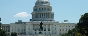 Capitole Washington, statue, ciel dégagé, monument emblématique