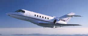 location de jet privé, Hawker 750 N750KB en vol.