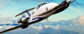 king air 200 dans les airs