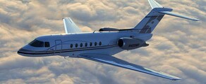 Location de jet privé au-dessus des nuages.