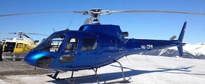 AS350 sur la piste