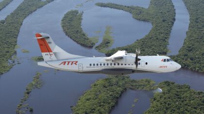 Jet privé ATR 42 en vol