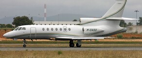 Dassault Falcon 50EX sur la piste