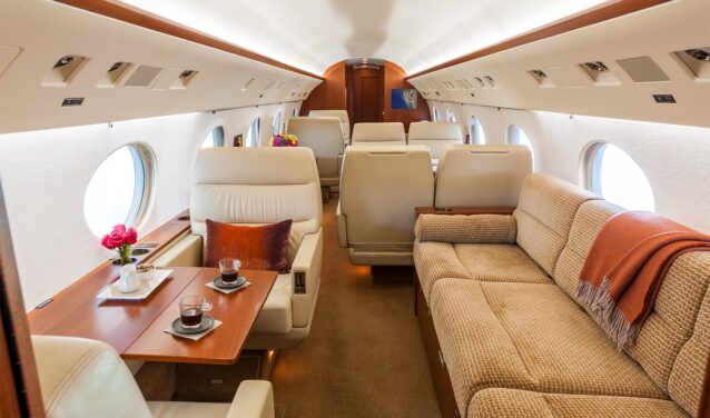 Intérieur JET PRIVÉ GULFSTREAM GIV AEROAFFAIRES