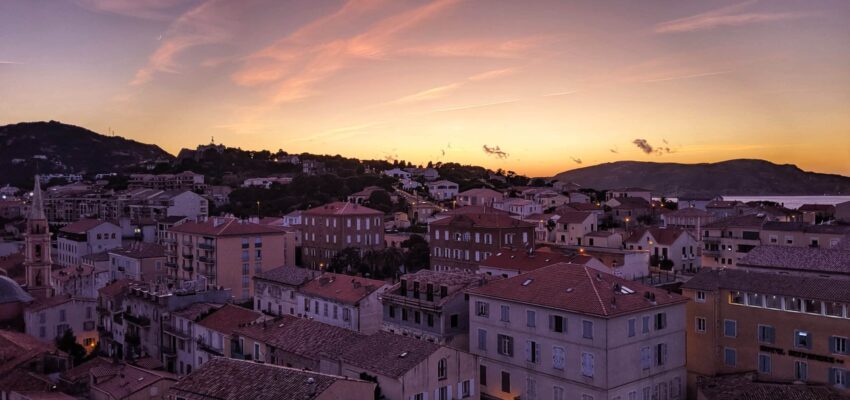 Calvi coucher de soleil