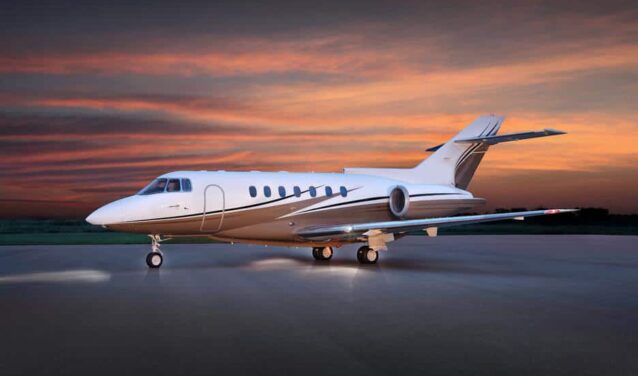 JET PRIVÉ HAWKER 1000 intérieur