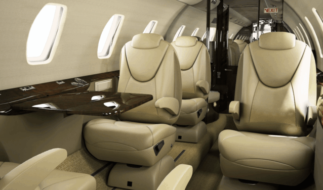 Intérieur jet privé Citation Excel - AEROAFFAIRES