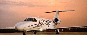 Citation CJ4 sur la piste de décollage