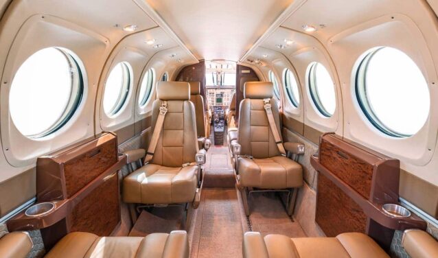 King Air 100 interior