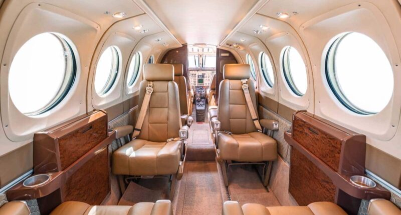 King Air 100 interior