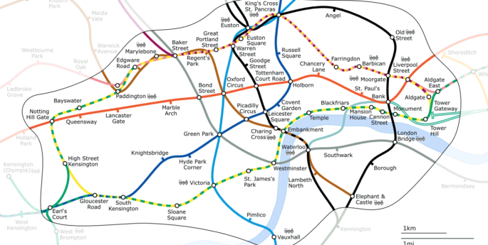 Londres plan de métro