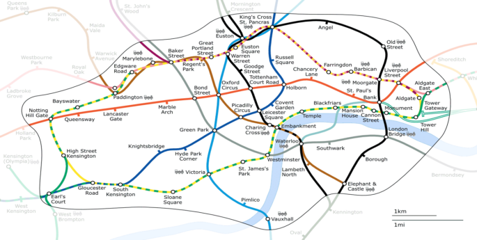 Londres plan de métro