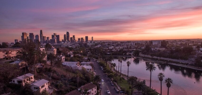 Los Angeles couché de soleil