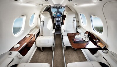 location de jet privé, intérieur luxueux, EMBRAER ERJ 145