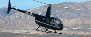 Robinson R44 en vol
