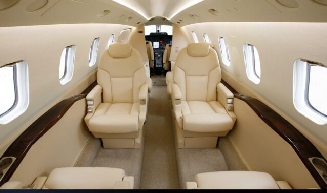 Piaggio avanti P180 vue intérieure