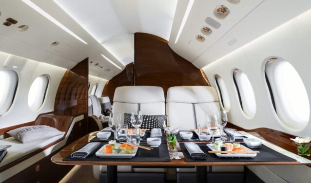 Falcon 7X intérieur