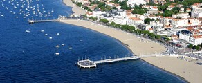 Arcachon-La Teste-de-Buch plage et marina animée