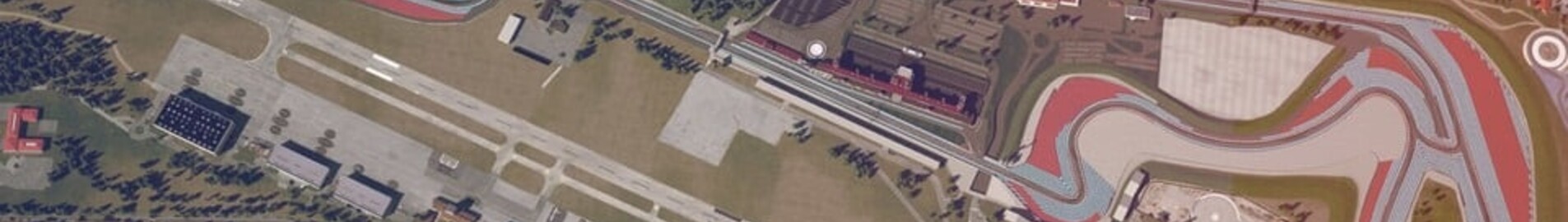 Circuit du Castellet, vue aérienne et complexe de pistes.