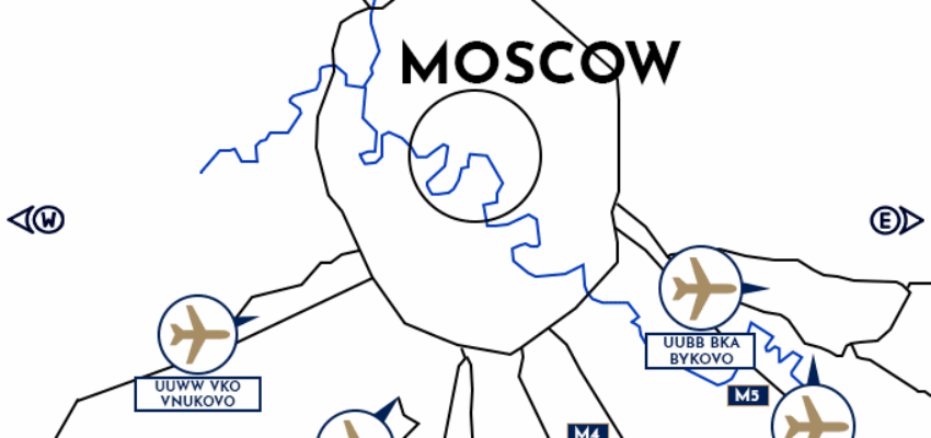 ou se trouve les différents aéroports de Moscou?