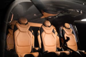 Cabine intérieur jet privé Aston Martin