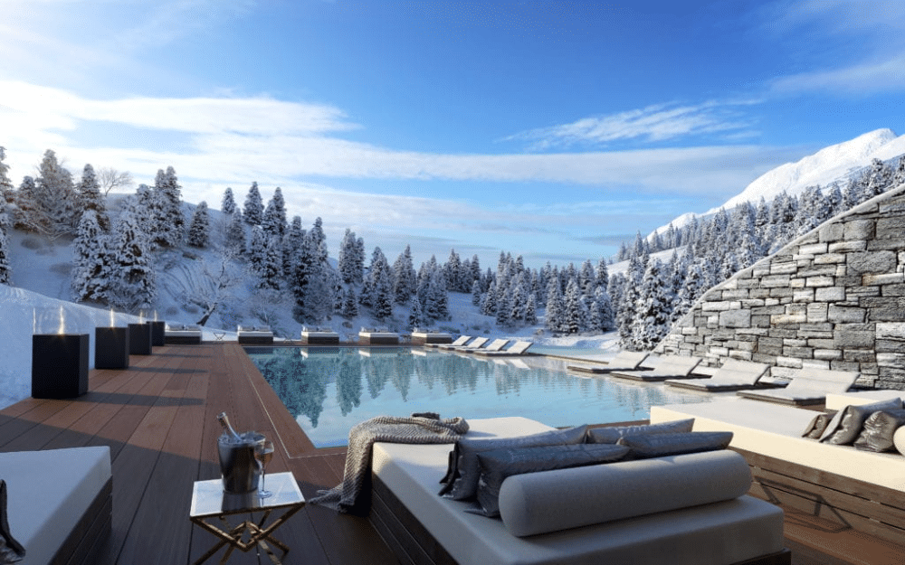 crans montana ski resort private jet