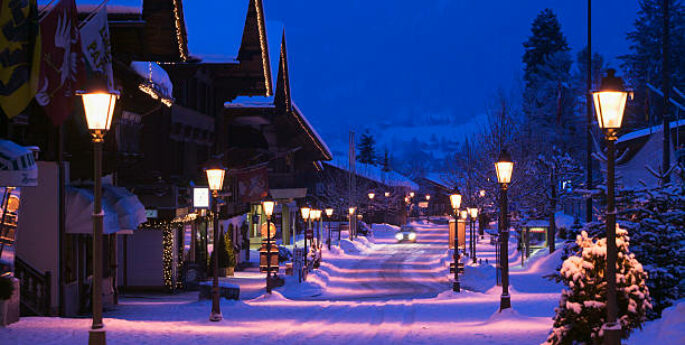 Gstaad, station de ski en Suisse
