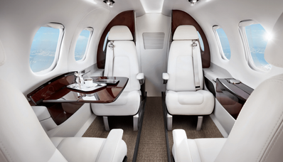 L'intérieur de luxe d'un Pilatus PC12