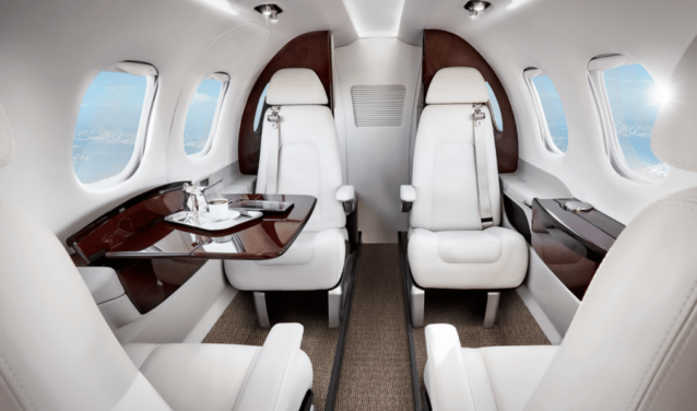 L'intérieur de luxe d'un Pilatus PC12