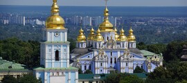 location jet privé : Vue panoramique de Kiev depuis Zhuliany