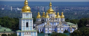 location jet privé : Vue panoramique de Kiev depuis Zhuliany