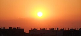 Coucher du soleil sur Sabadell offrant des vues époustouflantes.