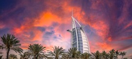 burj al arab couché de soleil