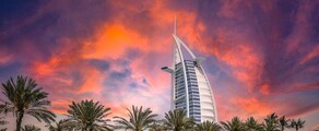 burj al arab couché de soleil