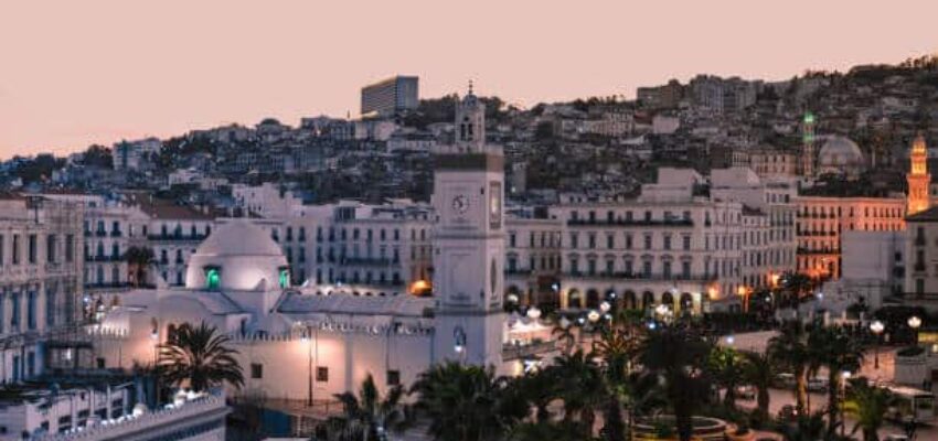 Alger couché de soleil