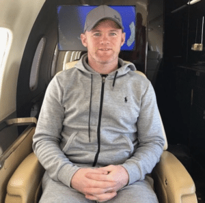 private jet Wayne Rooney