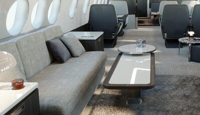 location de jet privé intérieur ACJ 220