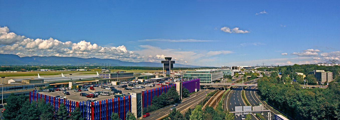 Vue panoramique aéroport de Genève