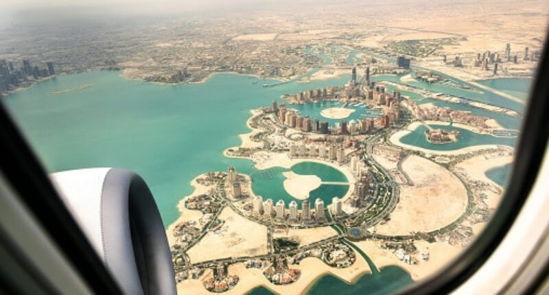 vue hublot sur Doha