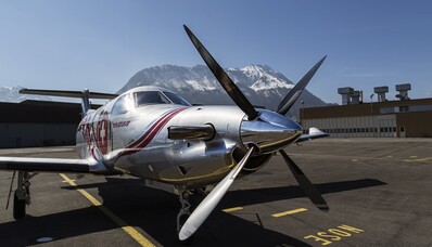 Pilatus PC-12, un petit avion monomoteur à hélice
